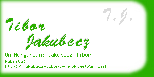 tibor jakubecz business card